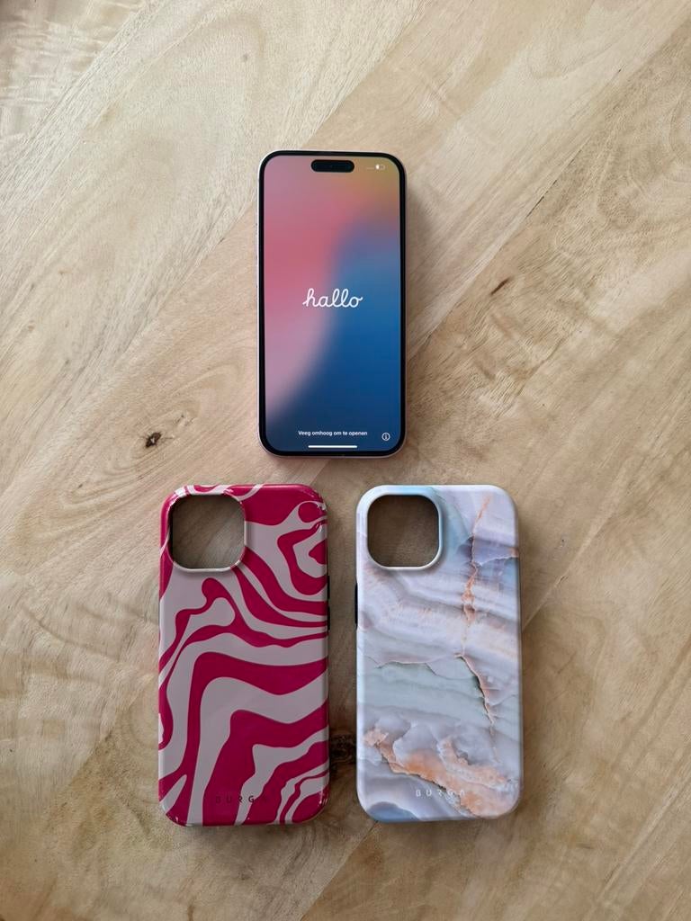 Apple Iphone 15 roze — 128gb, Telecommunicatie, Ophalen, Zo goed als nieuw