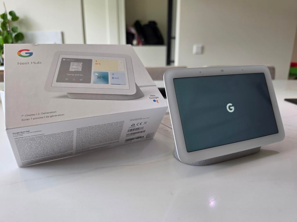 Nest Hub Gen 2 Chalk met doos - Zo goed als nieuw, Ophalen of Verzenden