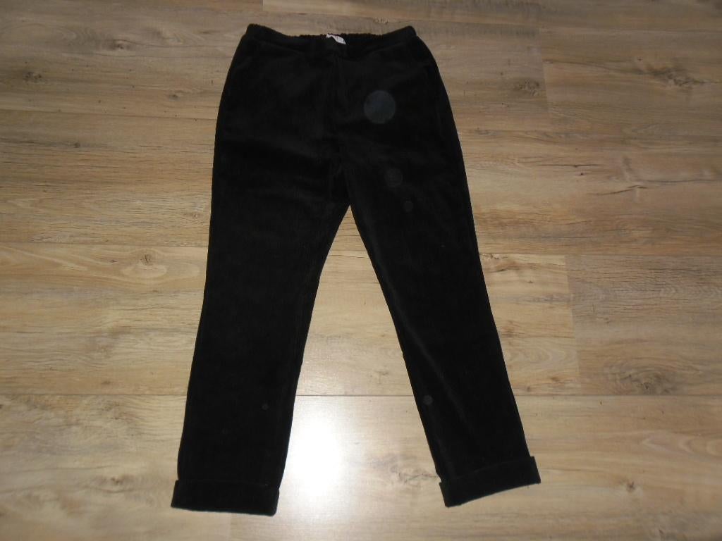 Simple Zwarte Broek Ribstof Maat L (NIEUW), Kleding | Dames, Broeken en Pantalons, Nieuw, Maat 42/44 (L), Zwart, Lang, Ophalen of Verzenden