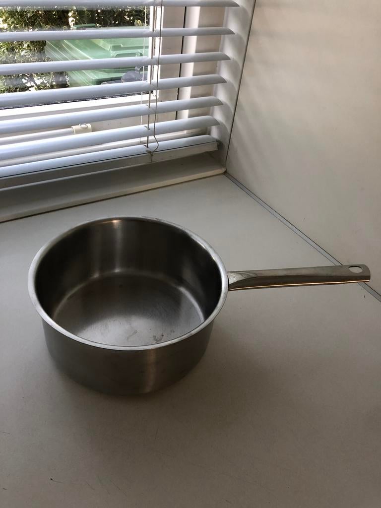 Grote steelpan, Ophalen, Gebruikt, Rvs