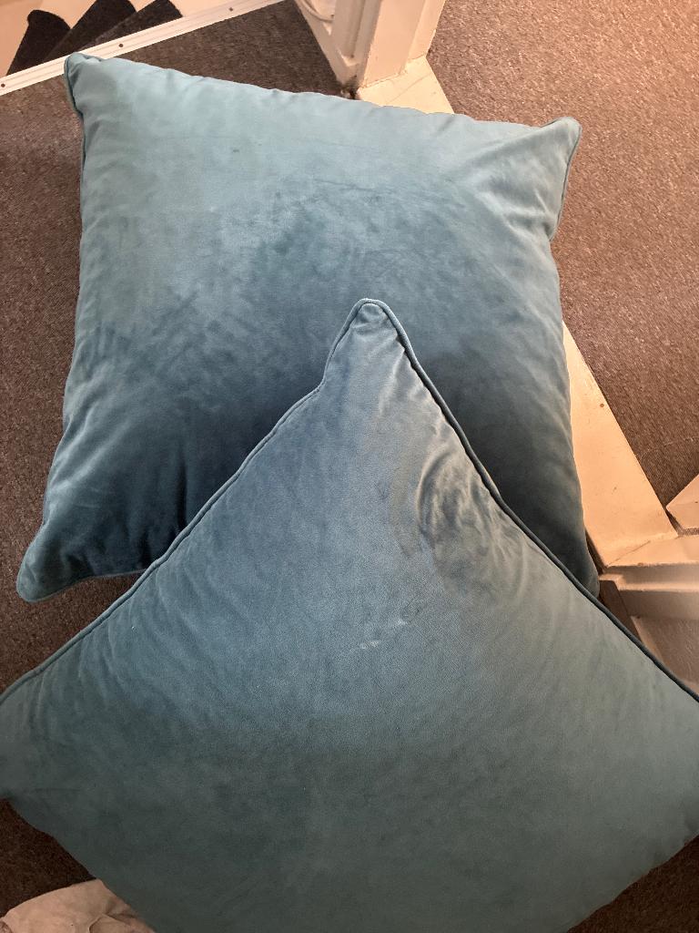 Zitkussens 2, Ophalen, Gebruikt, Blauw, Vierkant