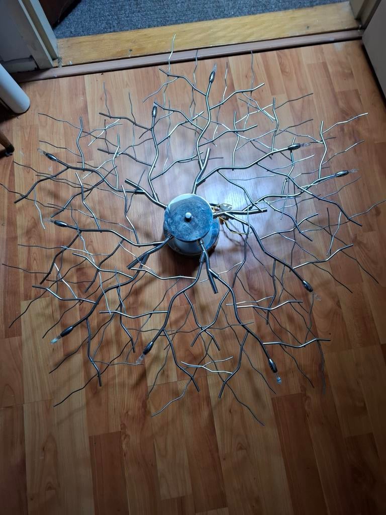 Plafondlamp Grote uitvoering chroom (rietveld), Ophalen, Zo goed als nieuw