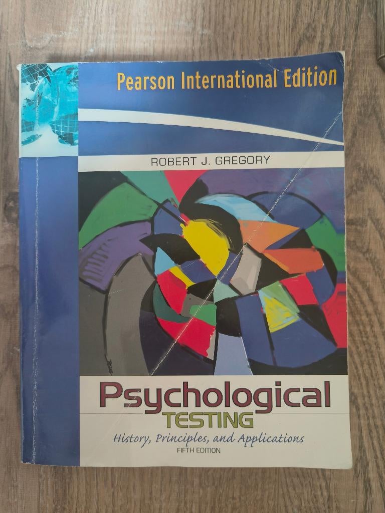 Psychological testing, Ophalen of Verzenden, Beta, Gelezen, WO