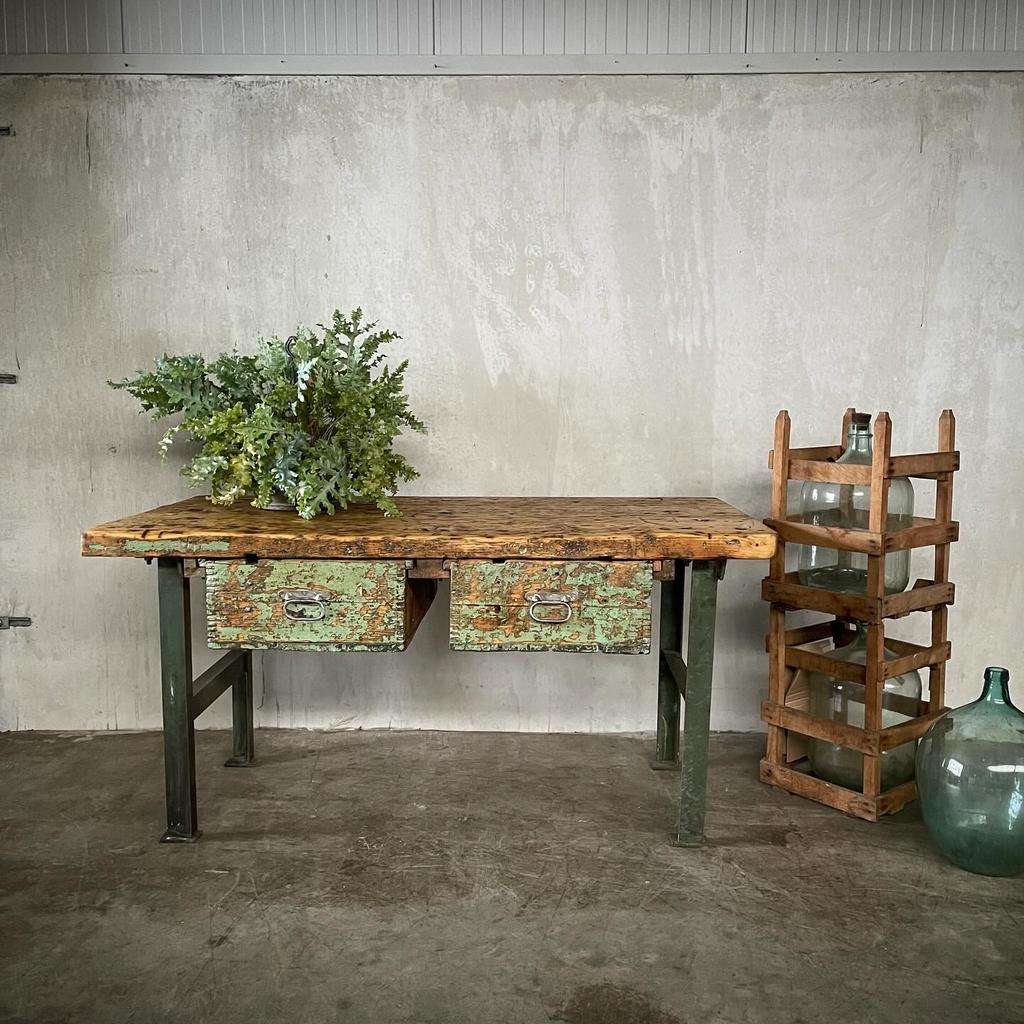 Oude werkbank, dressoir, toonbank, keuken meubel,, Ophalen