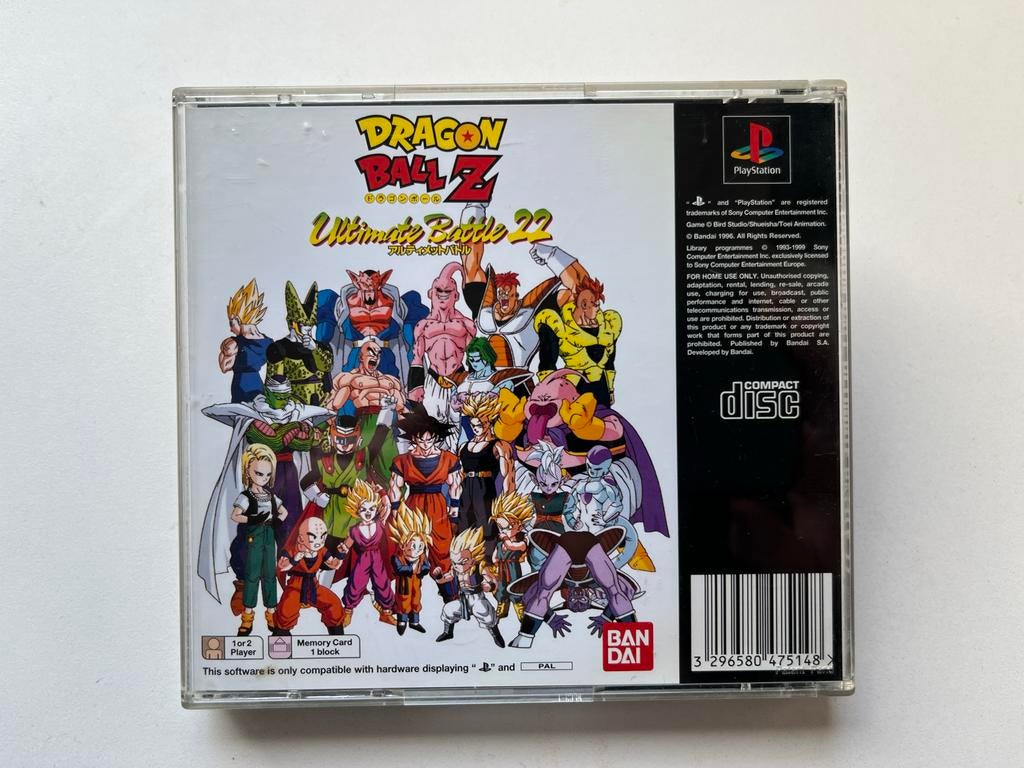 Dragon Ball Z Ultimate Battle 22 - PlayStation 1, Gebruikt, Vechten, T, 2 spelers