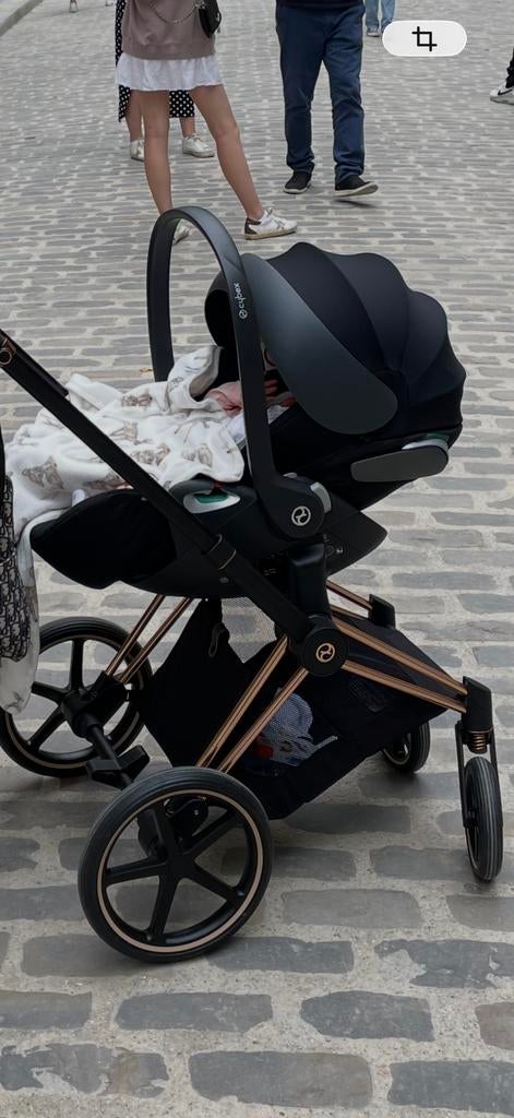 Cybex Priam Rosé Gold Kinderwagen 3 in 1, Gebruikt, Combiwagen, Met autostoeltje, Ophalen