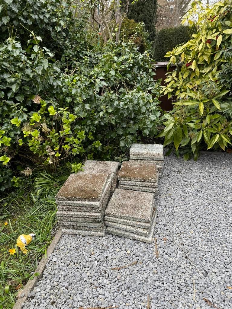Free garden tiles, Ophalen, Zo goed als nieuw, Beton, Terrastegels