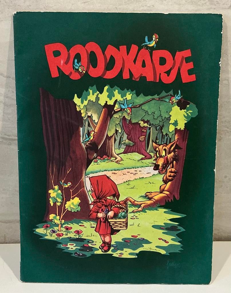 Douwe Egberts Plaatjes Album Roodkapje - Vintage, Boeken, Verzenden, Gelezen, Plaatjesalbum