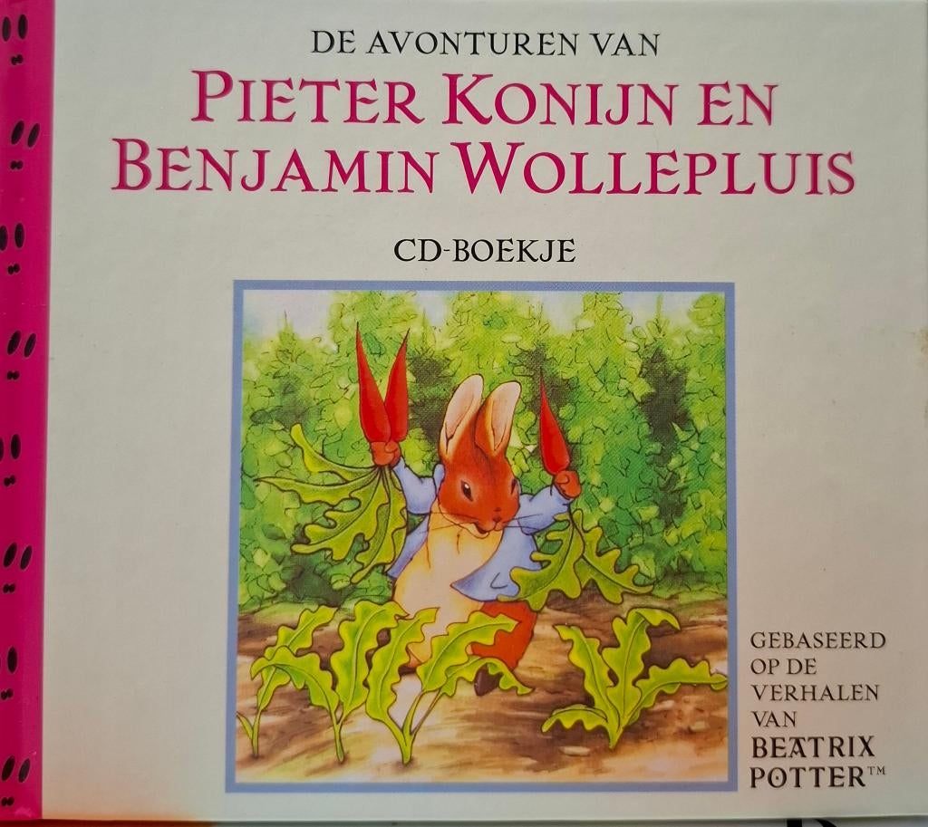 Beatrix Potter konijn en Benjamin wollenpluis KRASVRIJE cd, Ophalen of Verzenden, Zo goed als nieuw