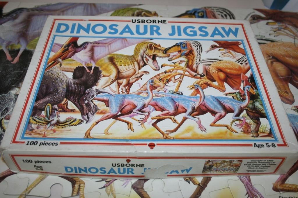 1 EURO OF GRATIS Dinosaurus puzzel 100 stukjes min 3, Ophalen, Meer dan 50 stukjes, Gebruikt, 6 jaar of ouder