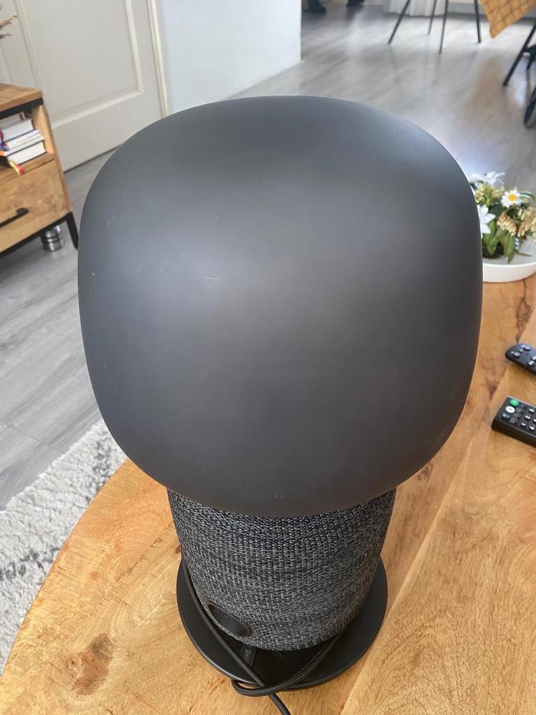 Sonos Ikea Symfonisk tafellamp speaker - Zwart, Ophalen of Verzenden, Zo goed als nieuw, Kunststof, Minder dan 50 cm