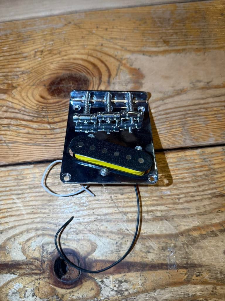 Telecaster brug + pickup compleet (bridge plate + saddles), .., .., Nieuw, Ophalen of Verzenden