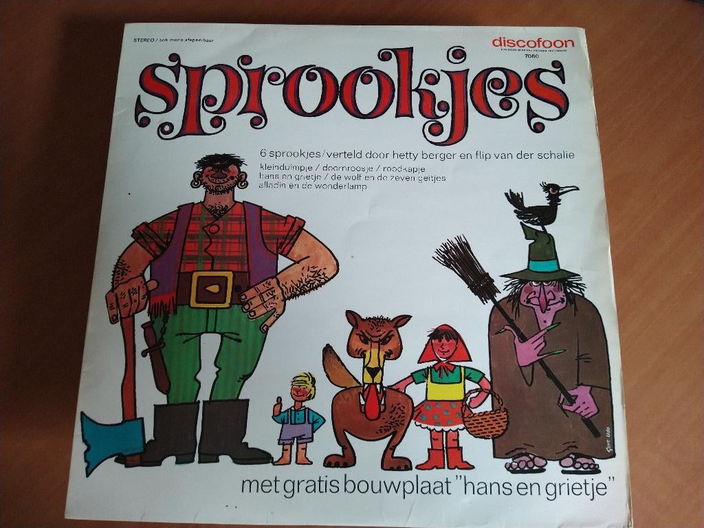 LP Sprookjes. 6 sprookjes verteld door Hetty Berger, Cd's en Dvd's, Vinyl | Kinderen en Jeugd, Ophalen of Verzenden, Gebruikt