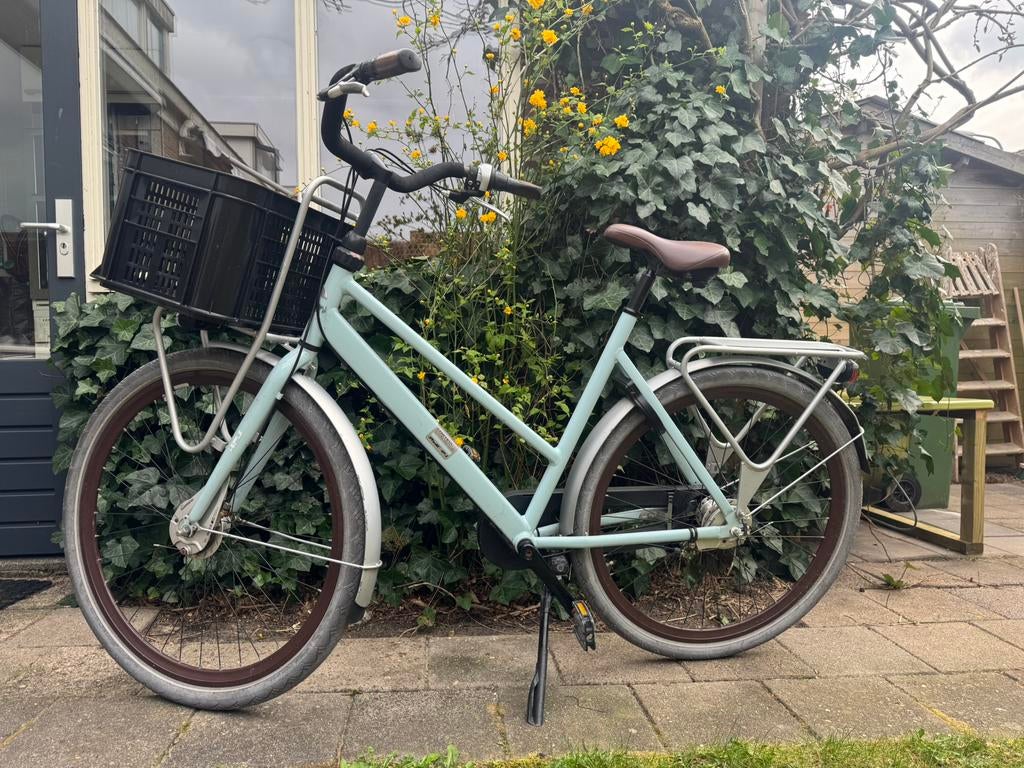 Cortina U4 / Urban Damesfiets – Nette stadsfiets met krat, Ophalen, Gebruikt, Overige merken, Versnellingen