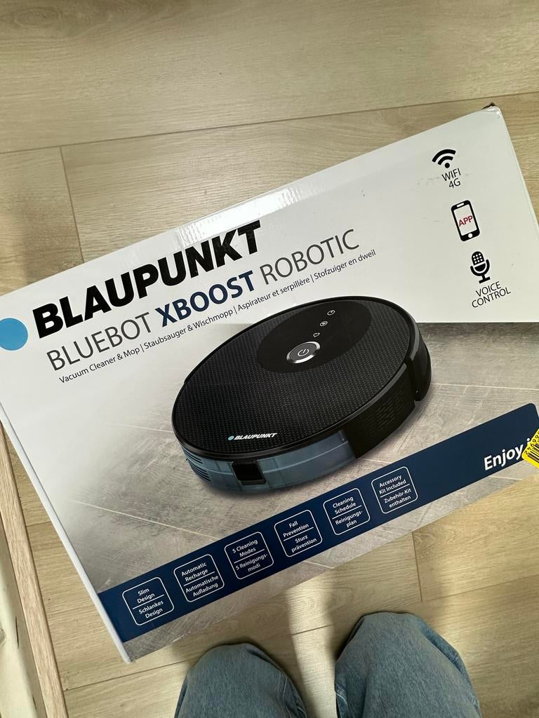 Blaupunkt XBOOST Robotstofzuiger, Ophalen, Zo goed als nieuw, Reservoir, Robotstofzuiger