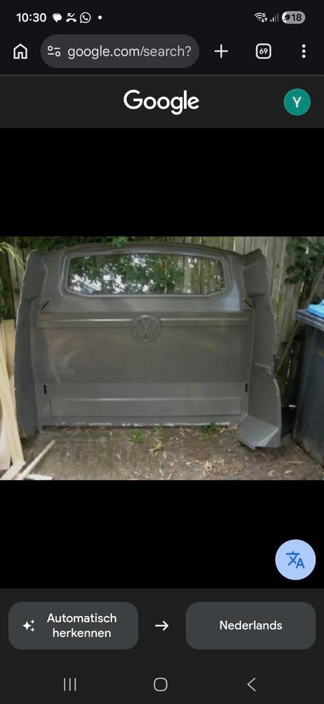 Volkswagen Transporter T5 dubbele cabine achterwand, Auto-onderdelen, Ophalen