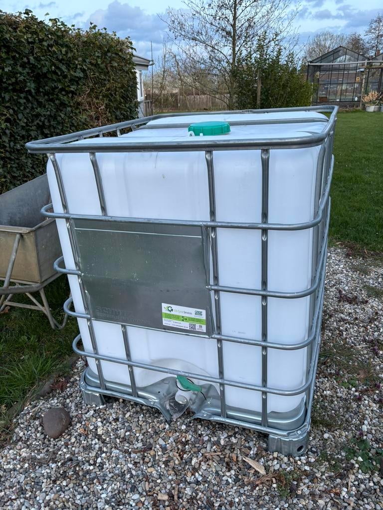 Ibc container gebruikt, Ophalen, Kunststof, Gebruikt, Met kraantje