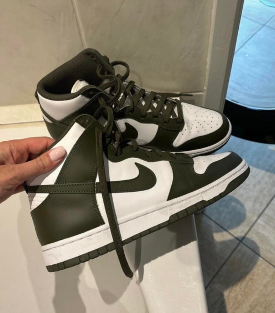 Nike Dunk High Retro - Groen/Wit - Maat 43, Kleding | Dames, Schoenen, Ophalen of Verzenden, Nieuw, Groen, Sneakers of Gympen