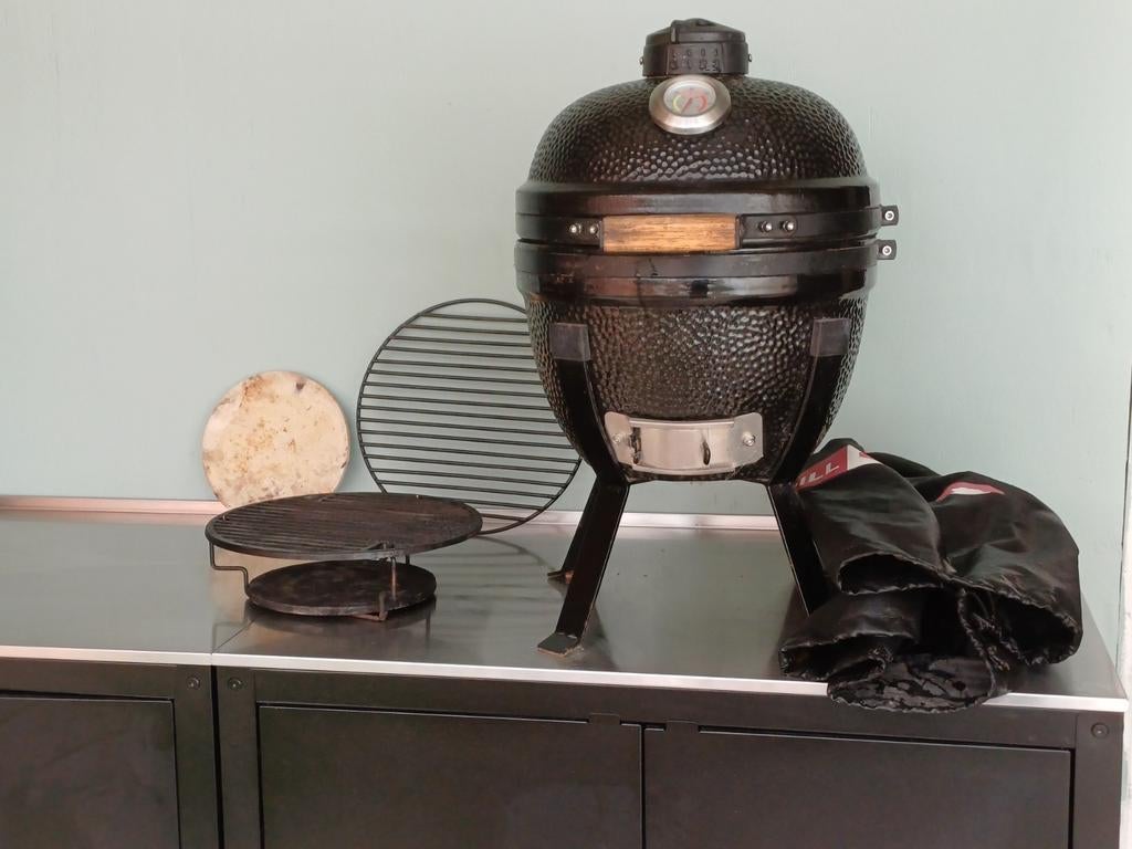 Compleet uitgeruste Grill Care Mini Kamado BBQ, Tuin en Terras, Barbecue-accessoires, Ophalen