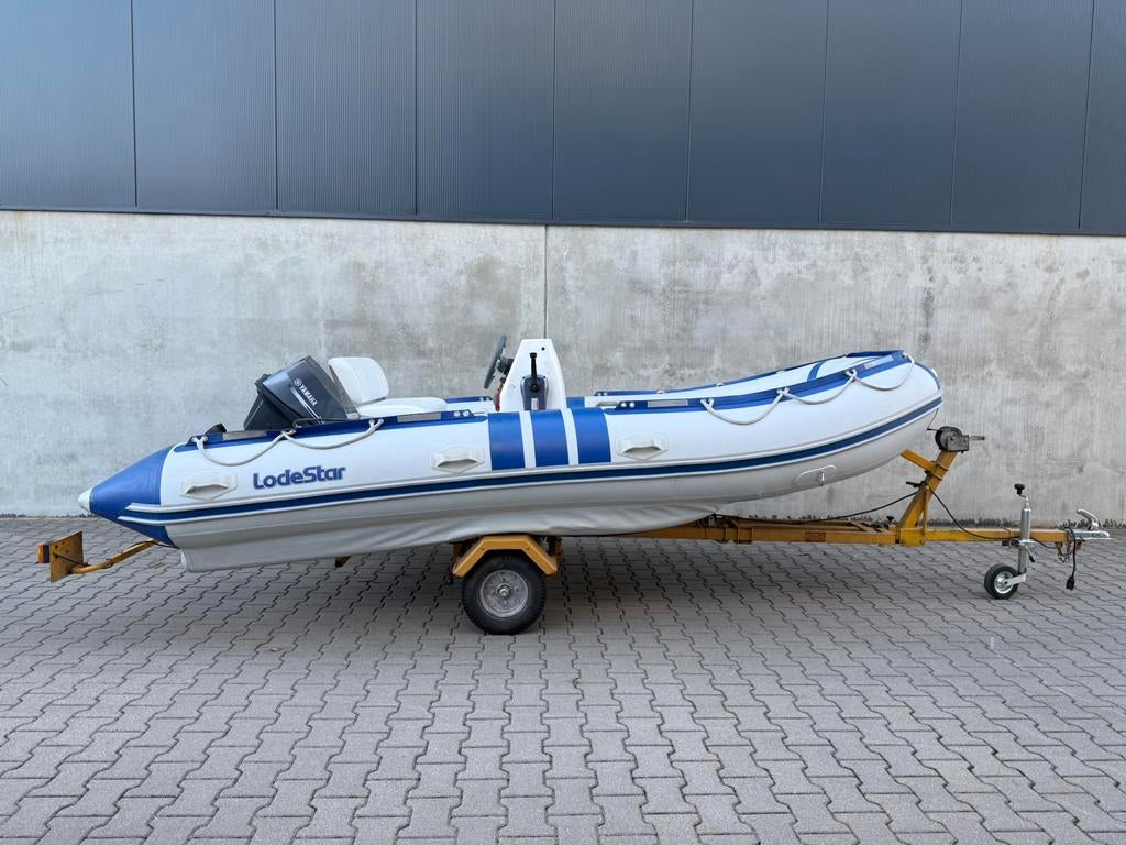 Lodestar TriMAX 430 | incl. Yamaha motor & trailer, Gebruikt, Benzine, Minder dan 70 pk, Overige materialen