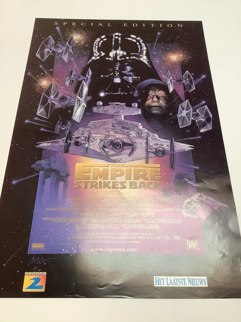 STAR WARS FILMPOSTER   33-50 cm, Ophalen of Verzenden, Zo goed als nieuw, Actiefiguurtje