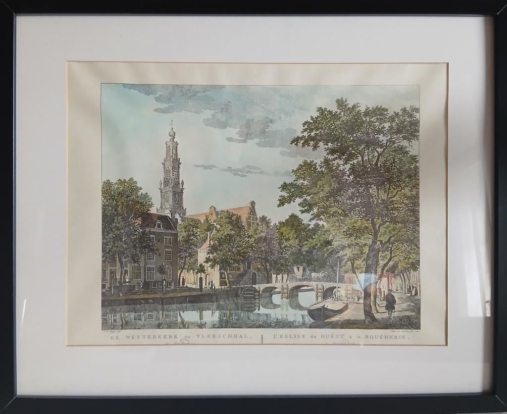 de Westerkerk Amsterdam, Antiek en Kunst, Kunst | Schilderijen | Klassiek, Ophalen