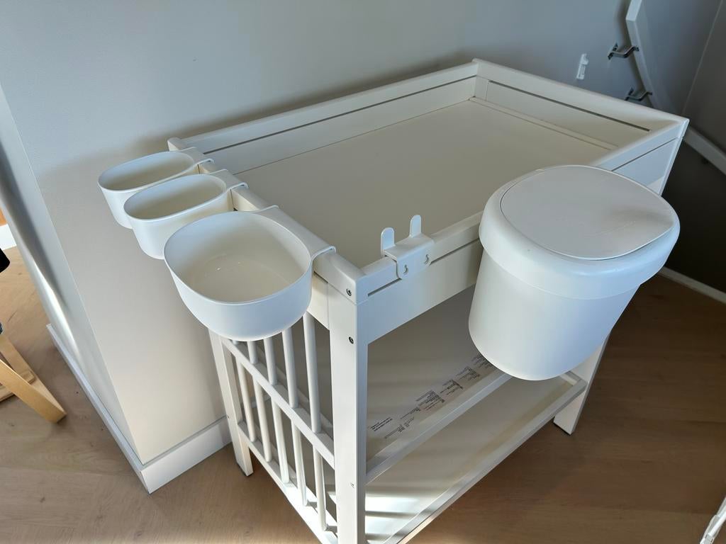 IKEA Gulliver commode met accessoires bakjes, Ophalen, 50 tot 70 cm, Zo goed als nieuw, 75 tot 100 cm