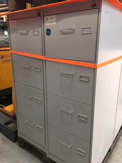 4 laden Achiefkasten /hangmapladen, Huis en Inrichting, Kasten | Ladekasten, Ophalen, Gebruikt, -, -