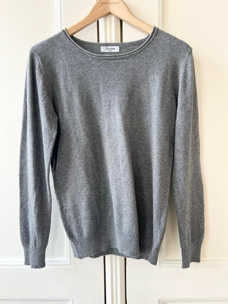 Smiton truitje grijs met glitter, maat L/XL, Kleding | Dames, P, P, Ophalen of Verzenden, Zo goed als nieuw