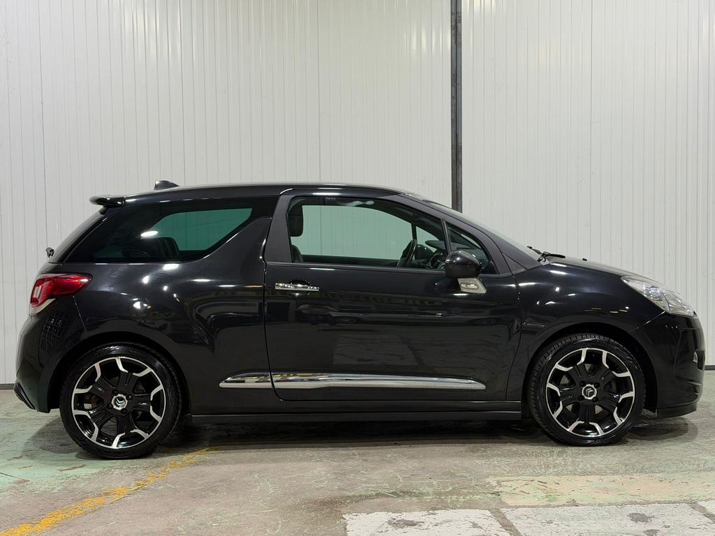 Citroën DS3 1.6 THP 2012 Zwart, Voorwielaandrijving, Zwart, Leder, Handgeschakeld