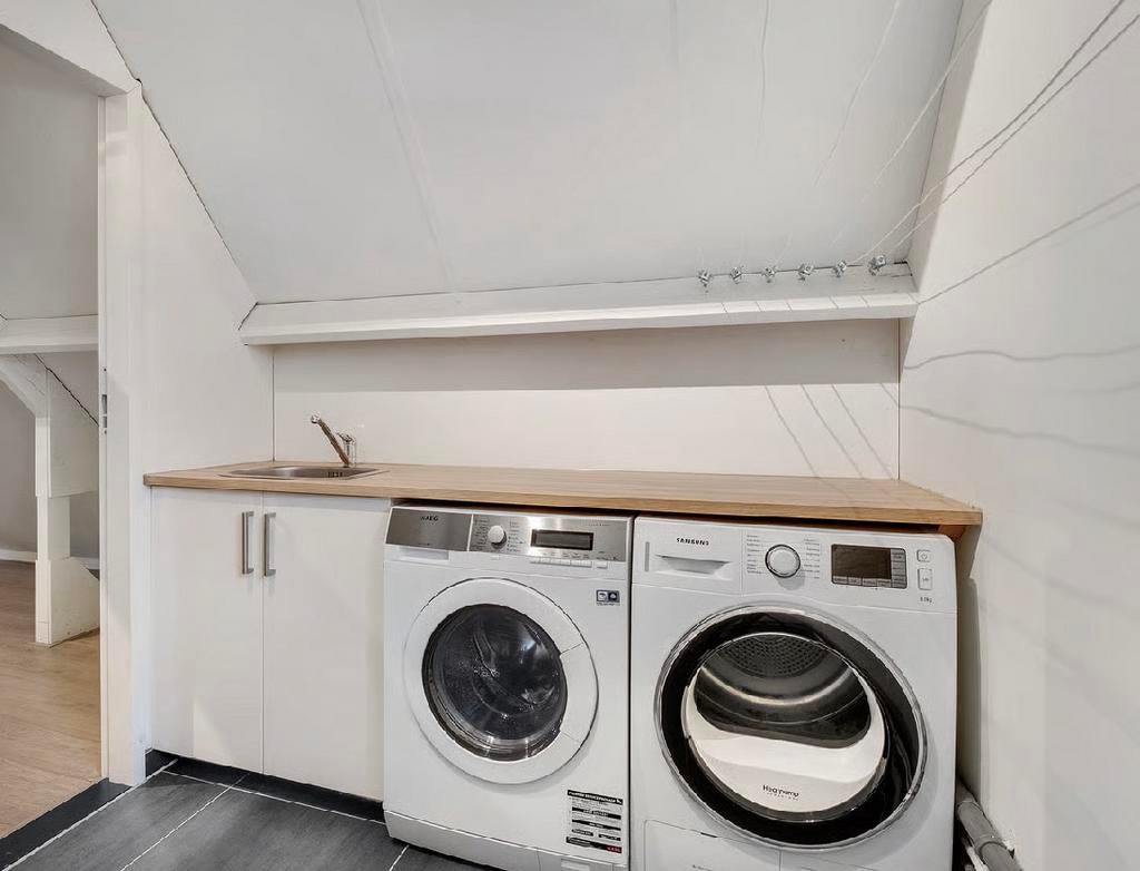 Ombouw voor wasmachine met aanrechtblad wasbak en mengkraan, Ophalen, Zo goed als nieuw, 50 tot 75 cm, Minder dan 100 cm