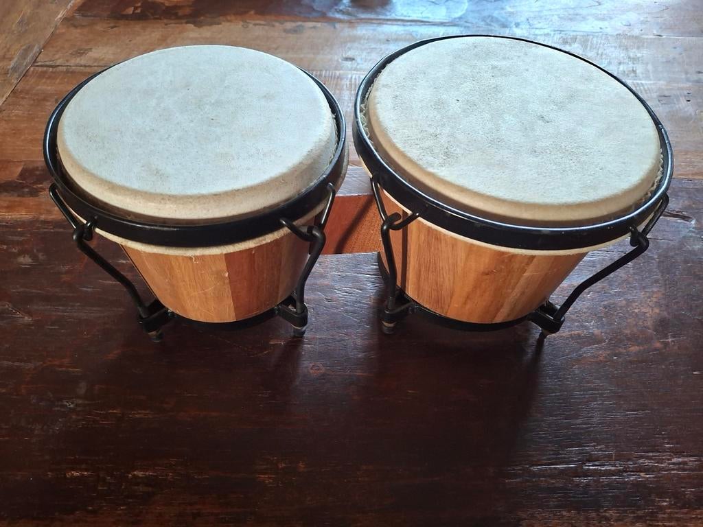 Bongoset - Houten Bongo's, Muziek en Instrumenten, Percussie, Ophalen of Verzenden