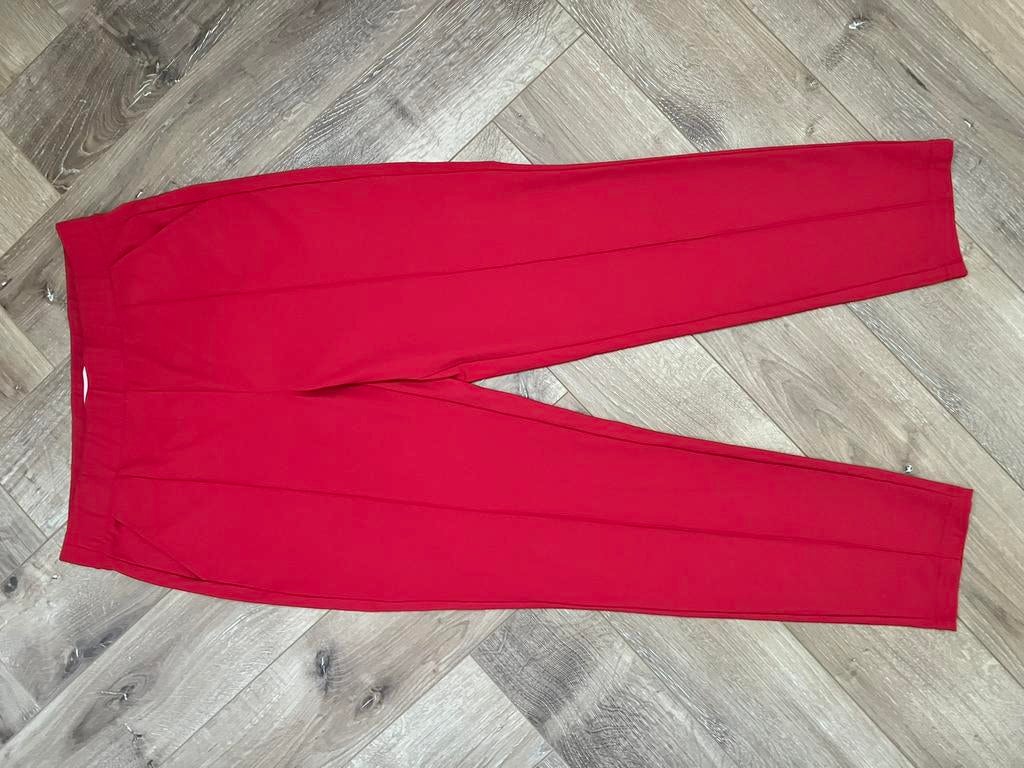 Studio anneloes kate broek L rood travelstof, Kleding | Dames, Broeken en Pantalons, Maat 42/44 (L), Ophalen of Verzenden, Zo goed als nieuw