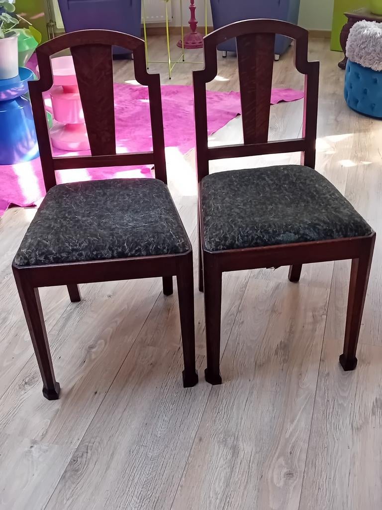 Set fraai vormgegeven Art Deco stoelen, Antiek en Kunst, Ophalen