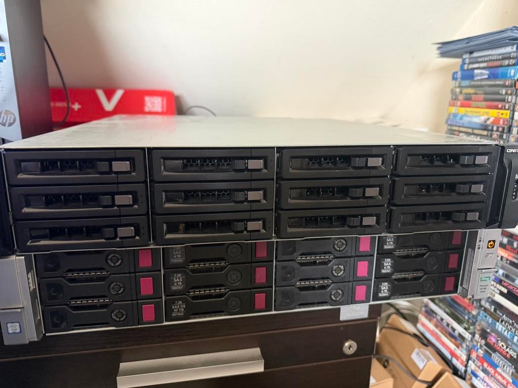 Qnap TS-EC1280U-RP NAS - 12Bay - 2 x 10Gb, Ophalen, Gebruikt