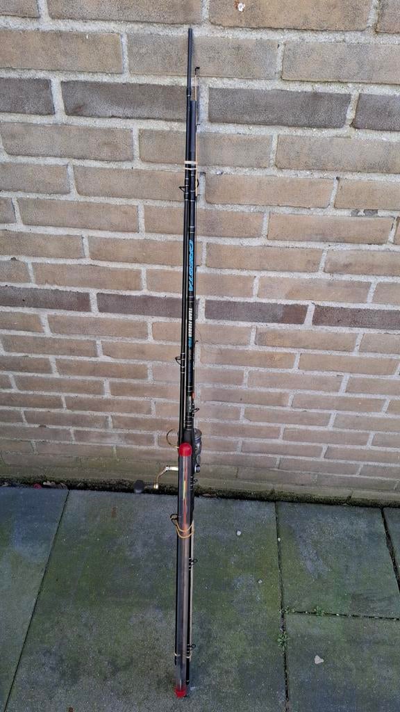 Spro Cresta team feeder 3.60 m. + Spro bleu arc molen, Watersport en Boten, Hengelsport | Witvissen, Ophalen, Gebruikt, Werphengel