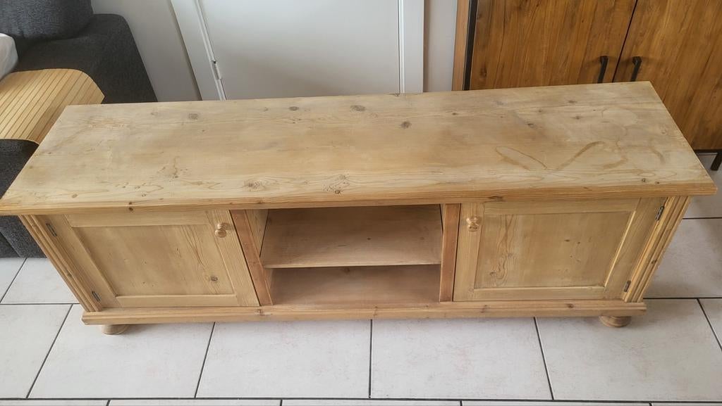 Grenen tv/stereo meubel, Ophalen of Verzenden, Gebruikt, 25 tot 50 cm, Minder dan 100 cm