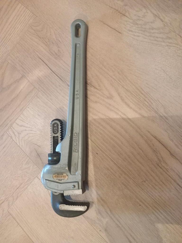 Ridgid aluminium pijpentang 18 inch - Nette staat, Ophalen of Verzenden, Gebruikt