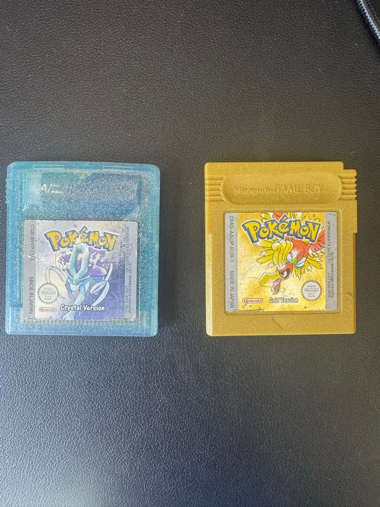 Pokemon Crystal en Pokemon Gold GBC, Spelcomputers en Games, Games | Nintendo Game Boy, Gebruikt, 1 speler, Ophalen of Verzenden