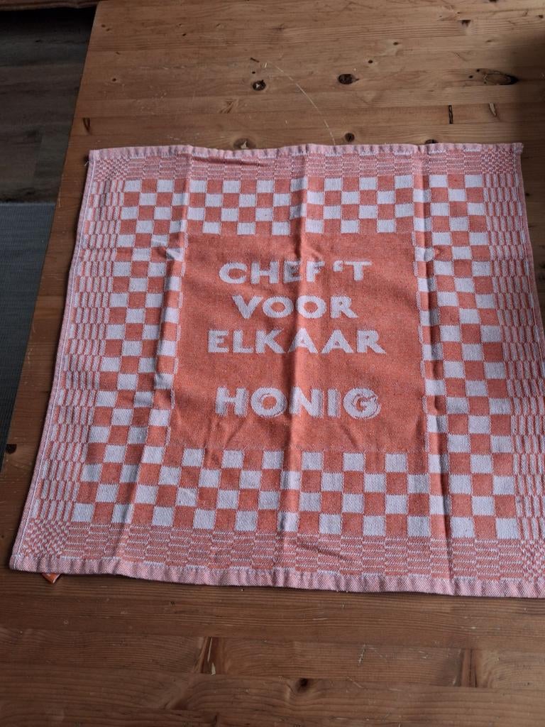 Honig theedoek, Huis en Inrichting, Ophalen of Verzenden, Nieuw, Theedoek of Handdoek