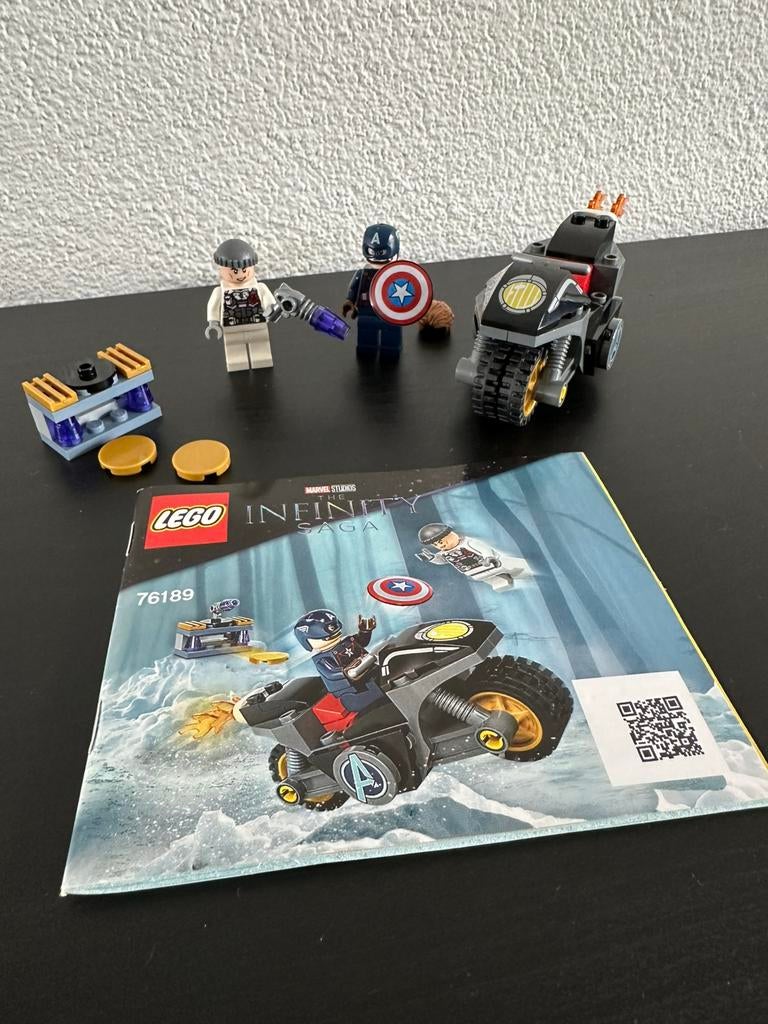 Lego Marvel Avengers Captain America Hydra Confrontatie76189, Ophalen of Verzenden, Zo goed als nieuw, Complete set, Lego