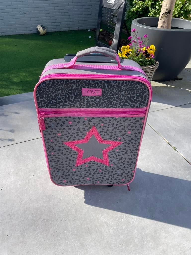 Kinder koffer handbagage, Wieltjes, Gebruikt, 50 tot 60 cm, Ophalen of Verzenden