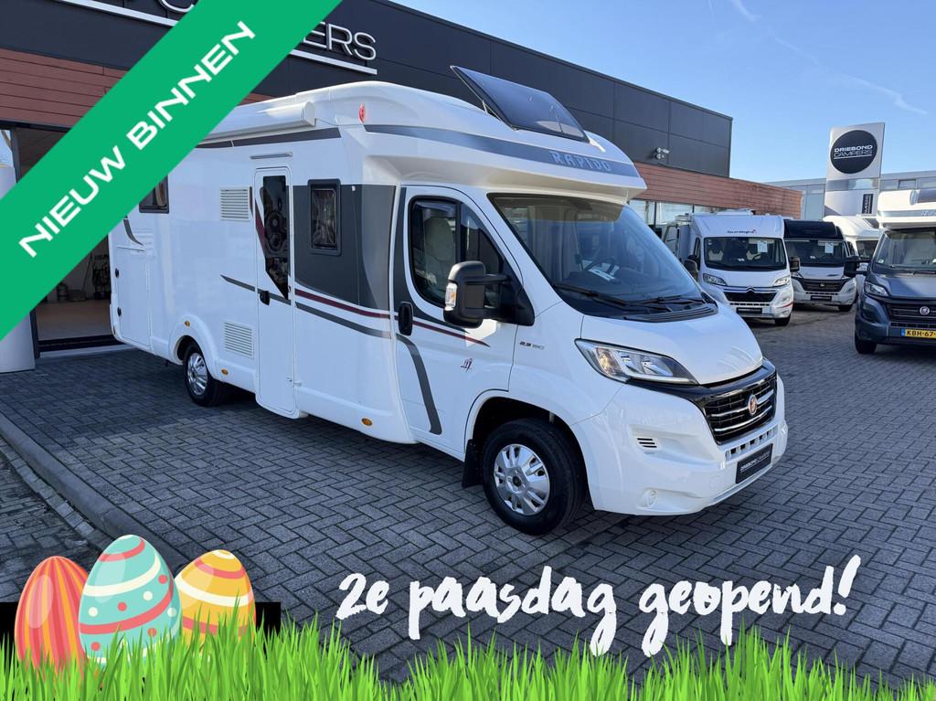 Rapido 686 F Euro6 Queensbed 2X Airco Zonnepaneel Luifel Fie, 7 tot 8 meter, Bedrijf, Elektrische ramen, Rapido