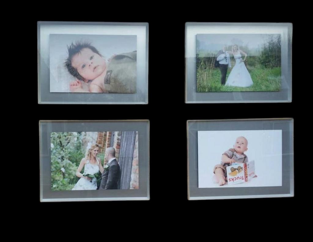 Fotolijsten 4 stuks 80x120 CM magneet foto, Ophalen, Gebruikt