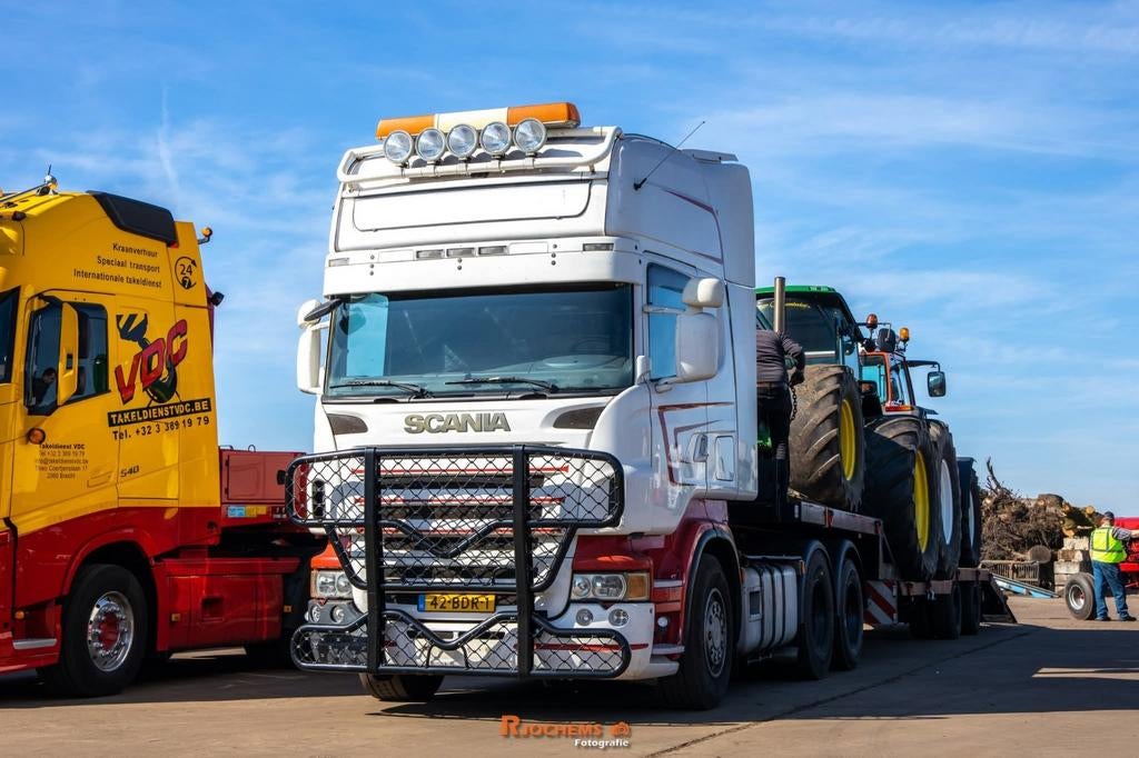 Scania v8 r500 6x2 2006 volledig luchtgeveerd pto, Zwart, Scania, Wit, 500 pk