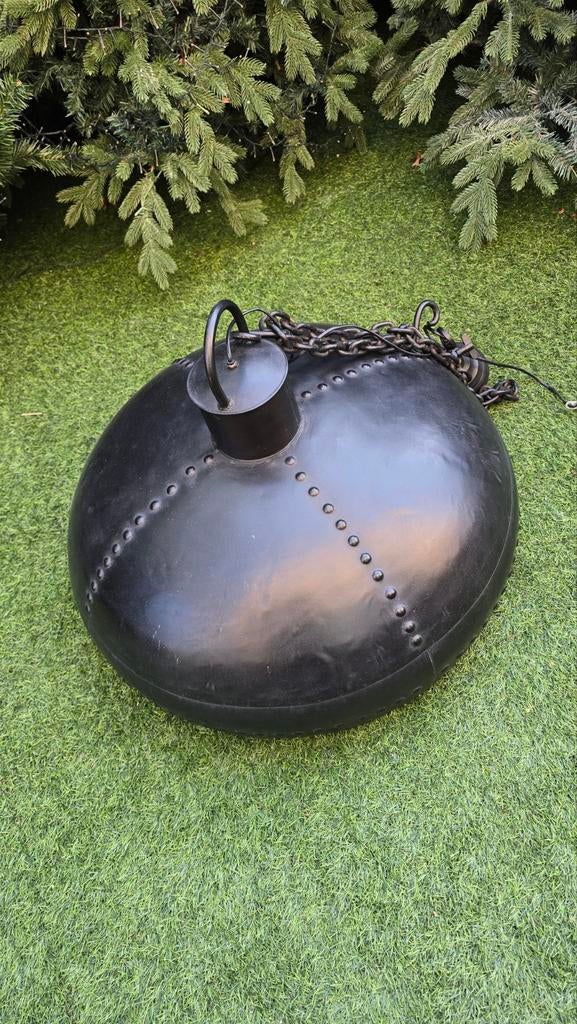 Mooie zware lamp 70 cm doorsnede zwart, Ophalen of Verzenden, Zo goed als nieuw, 50 tot 75 cm