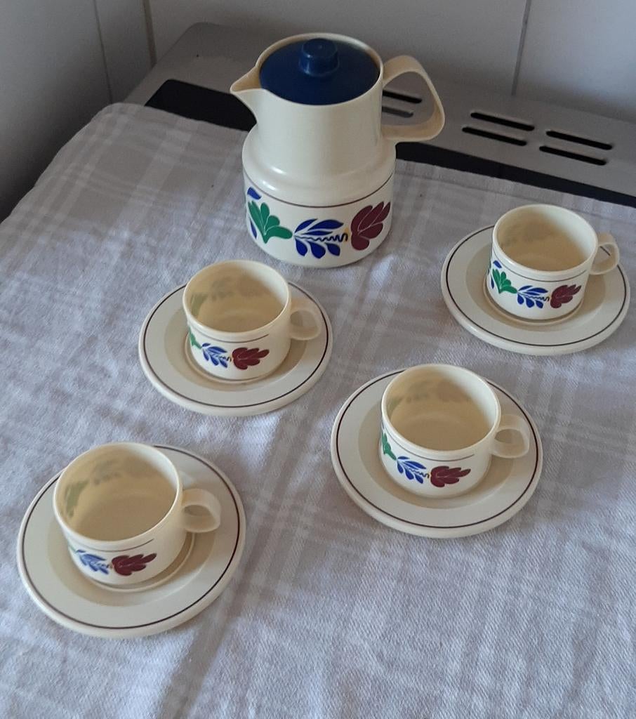 Boerenbont kinder theeservies van kunststof, Ophalen of Verzenden