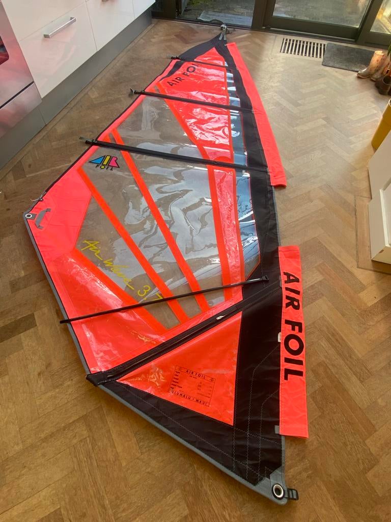 Airfoil Air Wave zeil 3.7 m2, Watersport en Boten, Windsurfen, Ophalen of Verzenden, Gebruikt, Zeil, Minder dan 5 m²