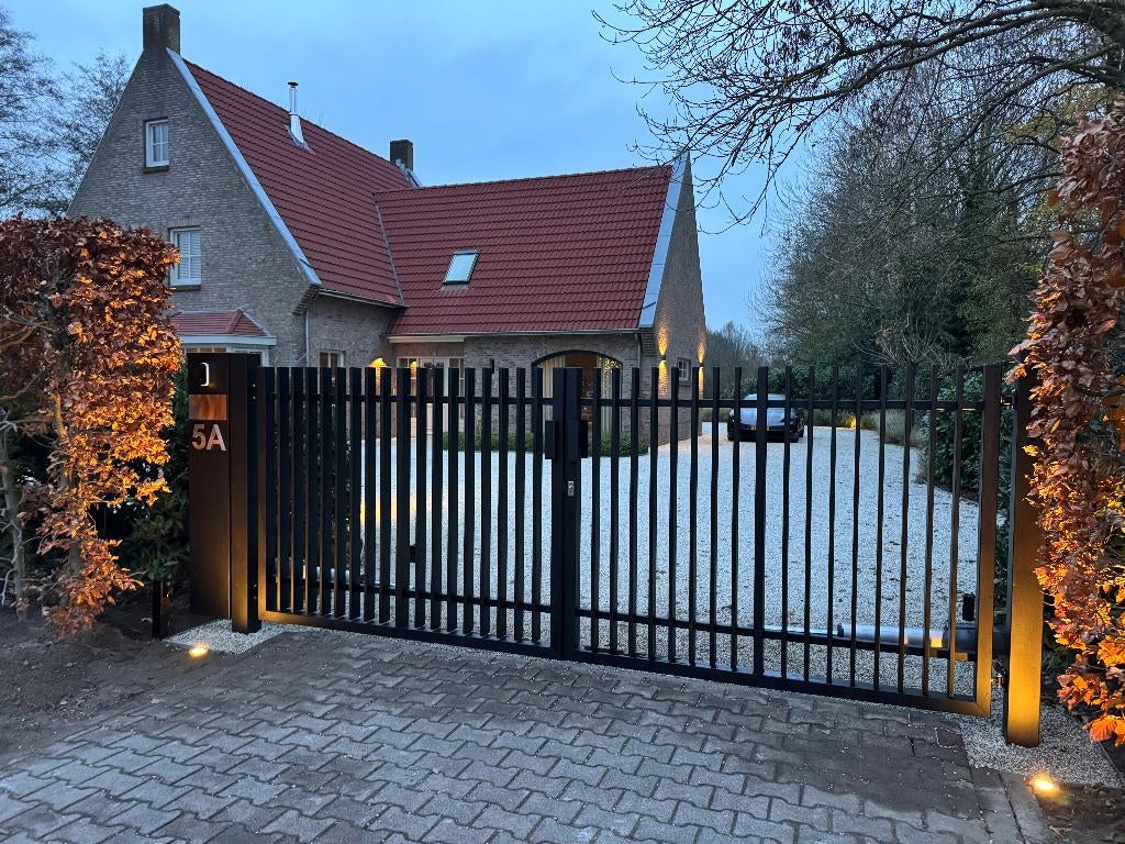 Direct leverbaar: Inrijpoort model Verticale 400x180cm Nieuw, Met poort, Overige typen, Nieuw, Ophalen of Verzenden