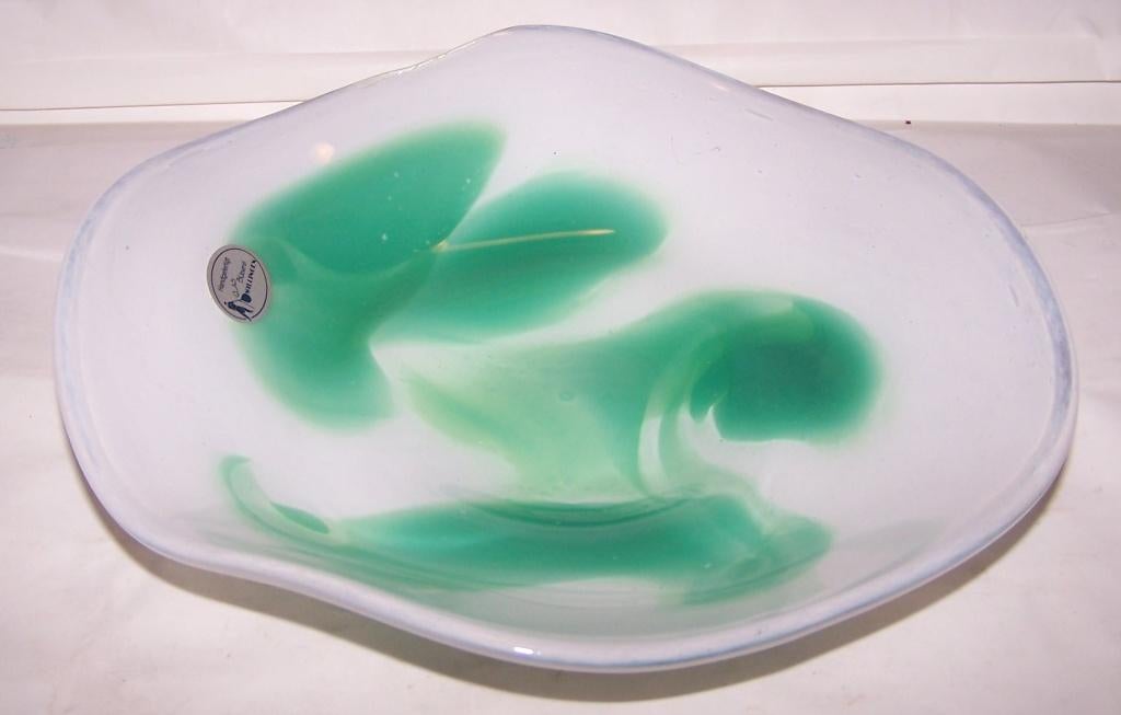 Prachtige design glazen schaal. Bläserei Willingen. Nieuw., Ophalen of Verzenden